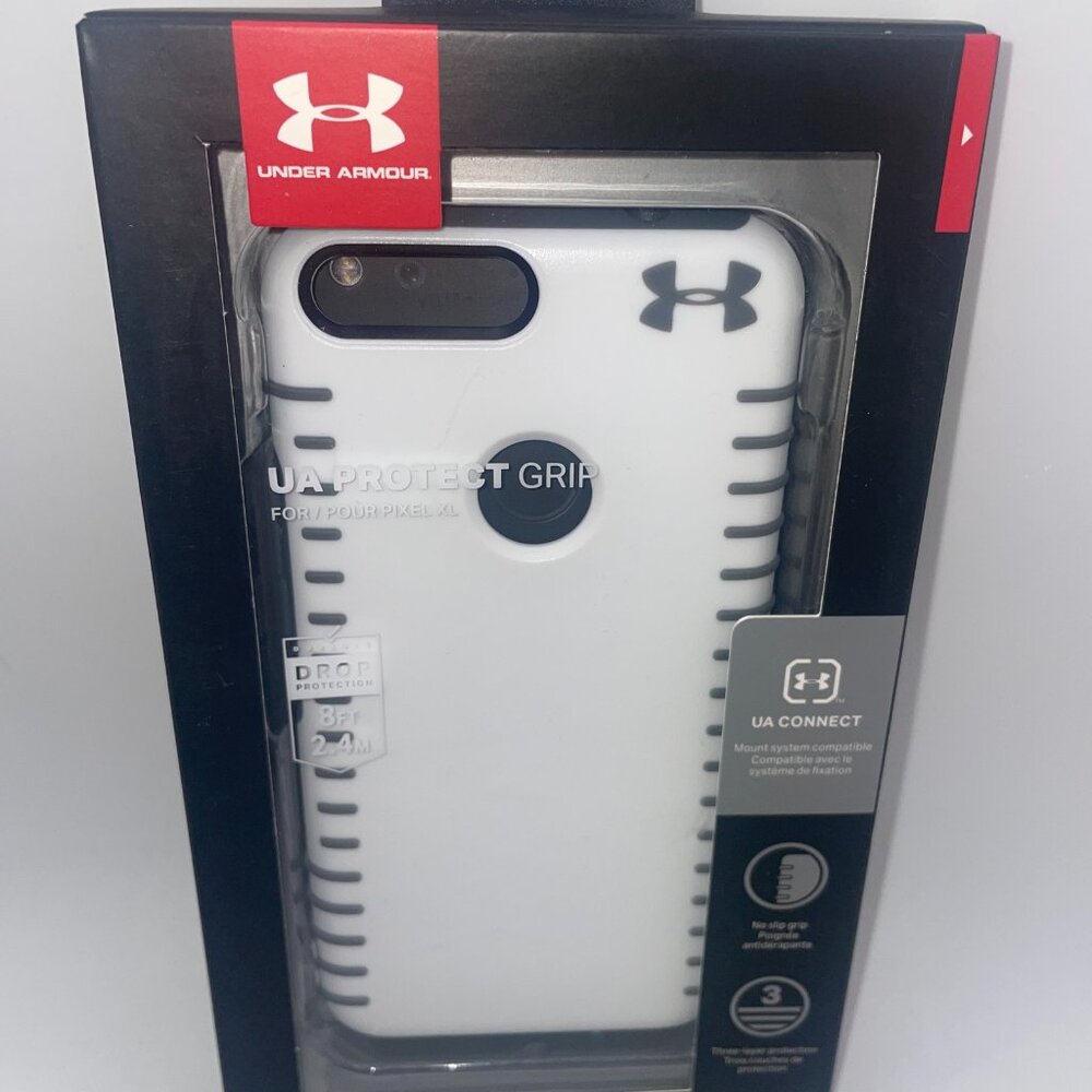 New Under Armour UA Protect Grip White / Graphite Case Google Pixel XL Original
